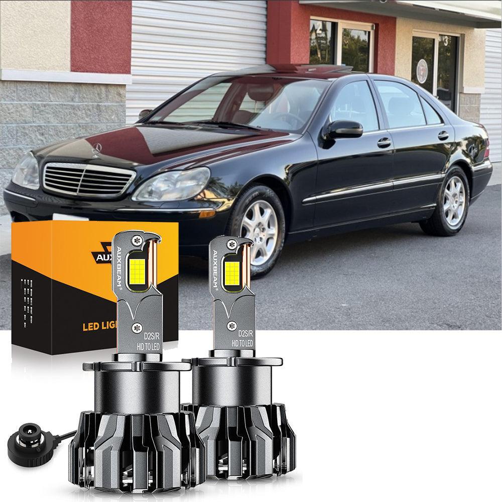 For 2000-2006 Mercedes-Benz S500 with HID headlamps LED Light Bulbs High Low Beam Bundle - Image 10