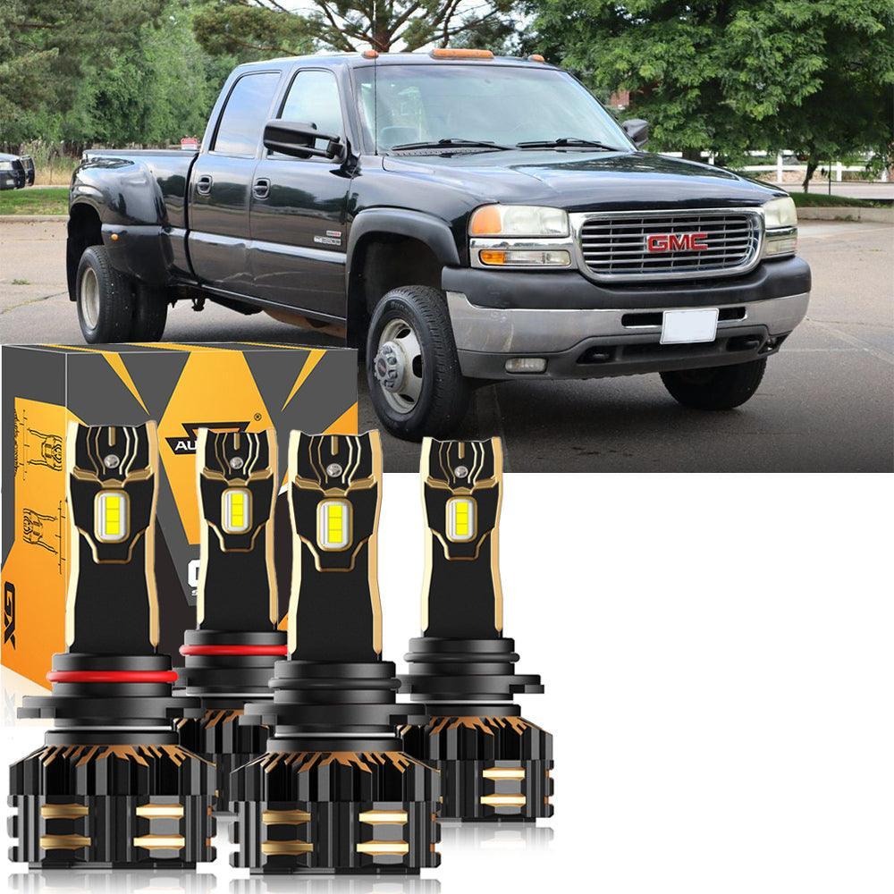 For 2001-2002 GMC Sierra 3500 9005 9006 LED Headlight Bulbs Bundle - Image 11