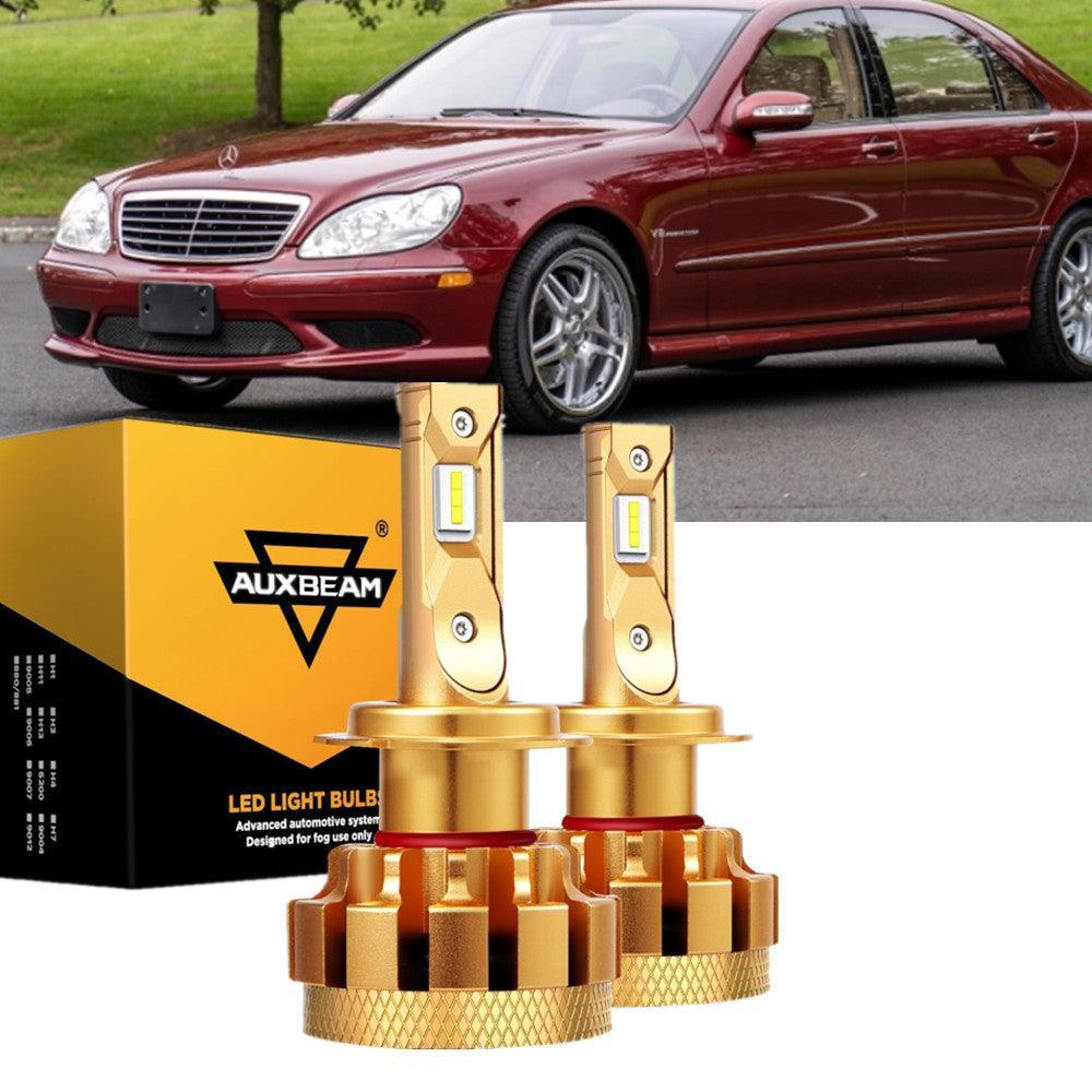 For 2001-2006 Mercedes-Benz S55 AMG with Halogen Headlamps F-16 Plus Series Built-in Canbus LED Light Bulbs High Low Beam Bundle - Image 9