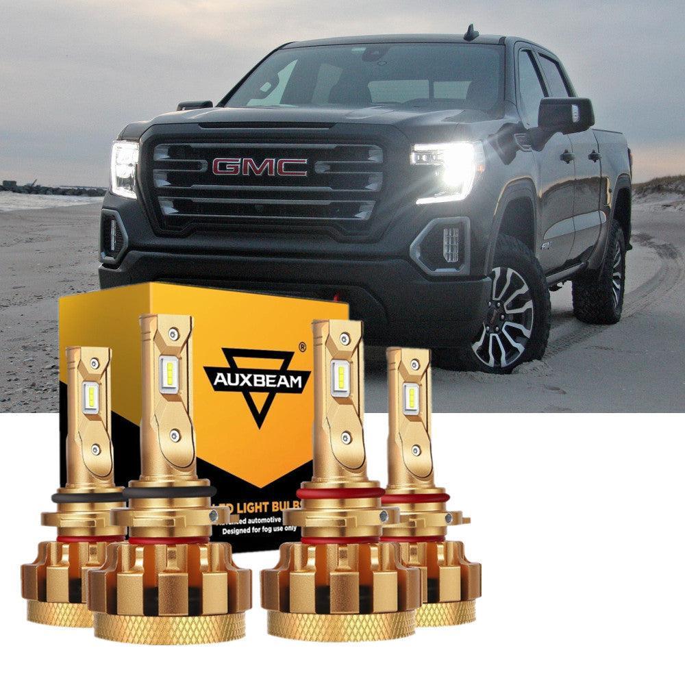 For 2002 GMC Sierra 1500 (Base HT SL SLE SLT WT) F-16 Plus Series Built-in Canbus Automotive Grade 14000LM LED Light Bulbs High Low Beam Bundle - Image 9