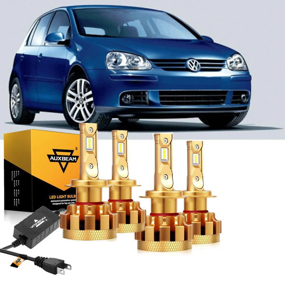For 2000-2006 Volkswagen Golf F-16 Plus Series Automotive Grade 28000LM Hi-beam/Lo-beam/Fog Light Combo LED Light Bulbs - Image 9