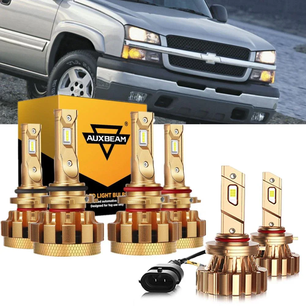 For 2003-2004 Chevrolet Silverado 2500 F-16 Plus Series Built-in Canbus Automotive Grade 14000LM LED Light Bulbs High Low Beam Bundle - Image 15