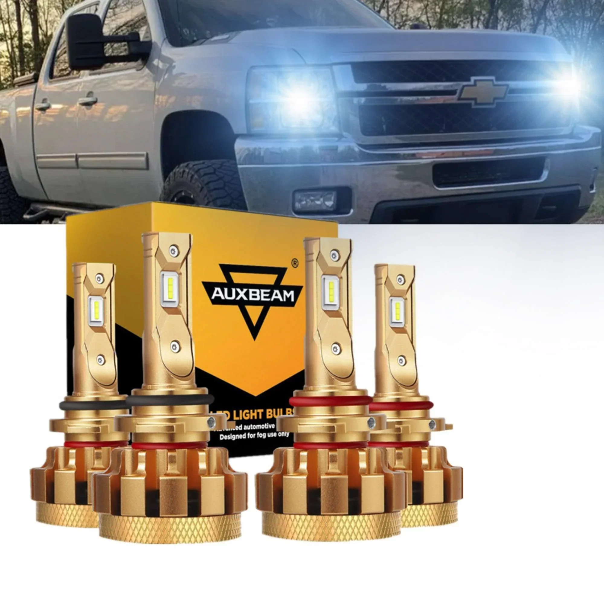 For 2003-2006 Chevrolet Silverado 2500 HD F-16 Plus Series Built-in Canbus Automotive Grade 14000LM LED Light Bulbs High Low Beam Bundle - Image 13