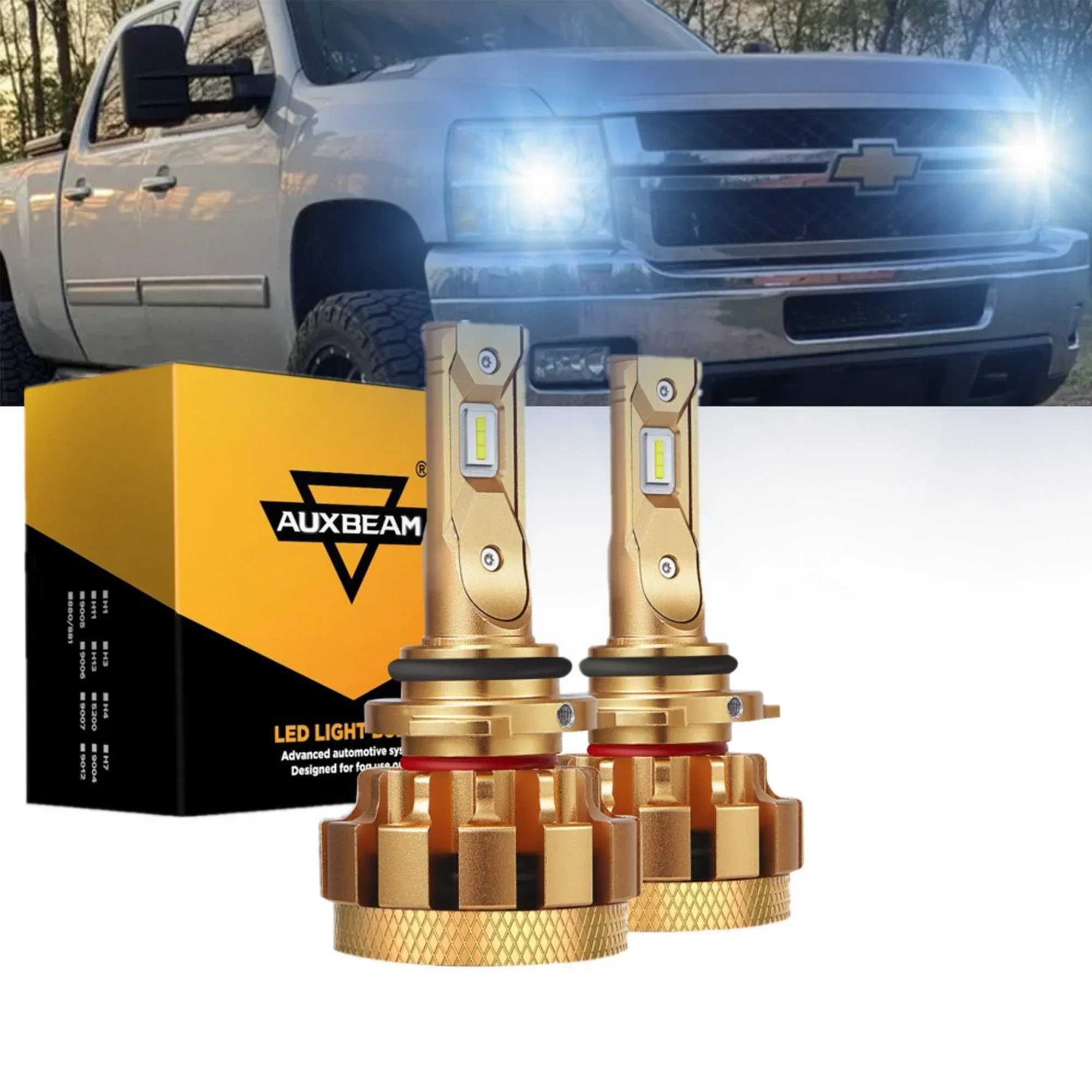 For 2003-2006 Chevrolet Silverado 2500 HD F-16 Plus Series Built-in Canbus Automotive Grade 14000LM LED Light Bulbs High Low Beam Bundle - Image 14