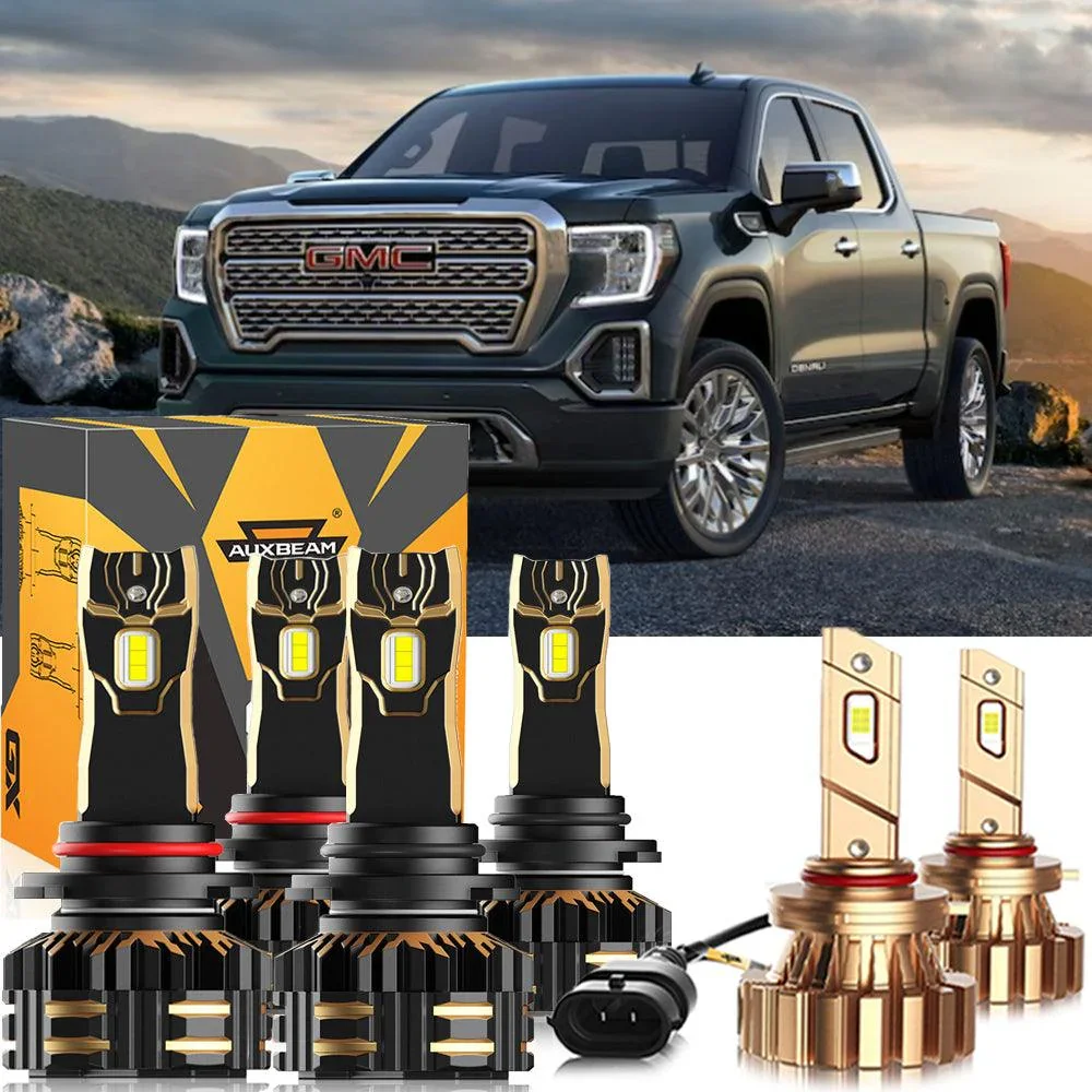 For 2003-2006 GMC Sierra 1500 9005 9006 LED Headlight Bulbs Bundle - Image 21