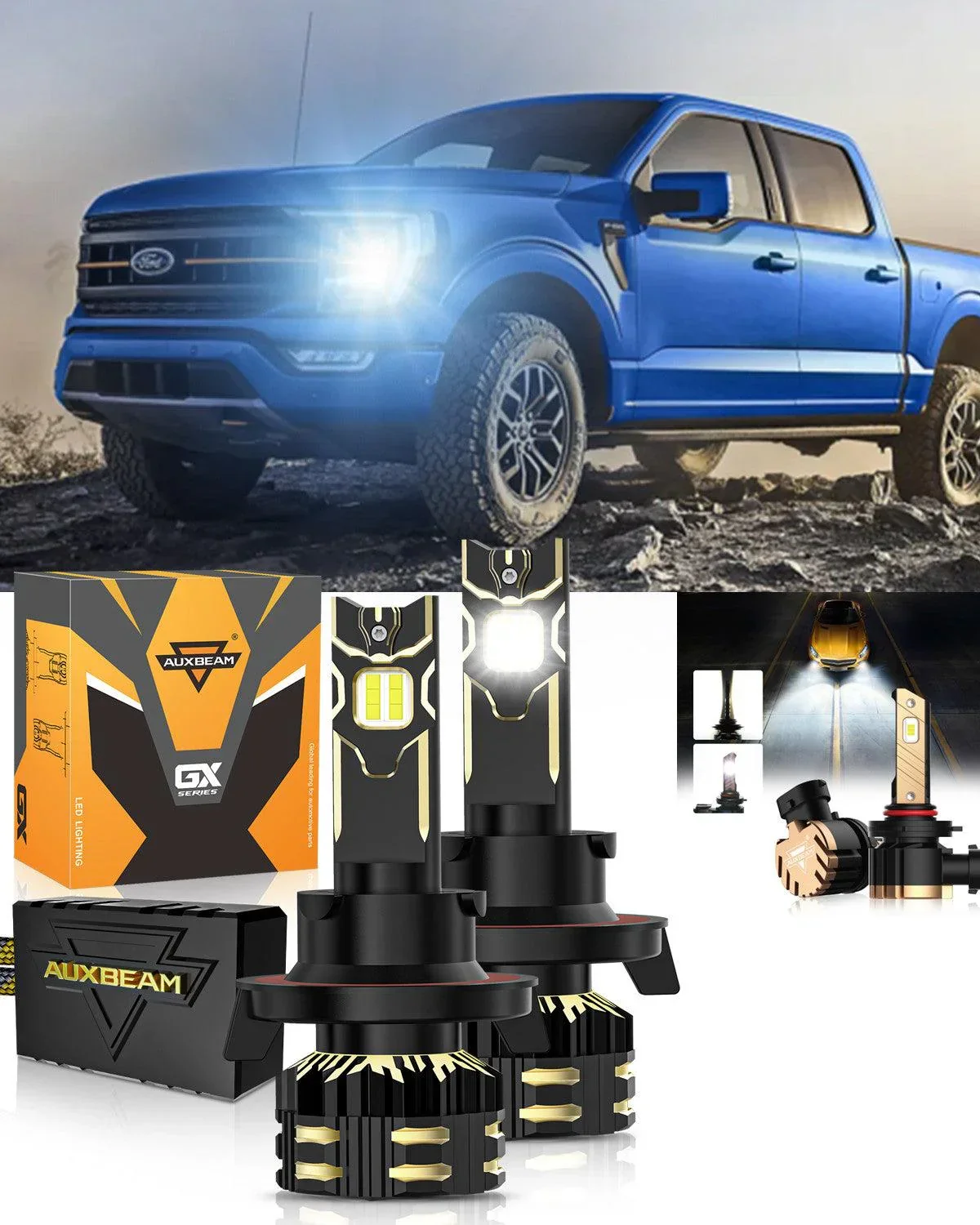 For 2004-2012 Ford F-150 H13 LED Headlight Bulbs - Image 12