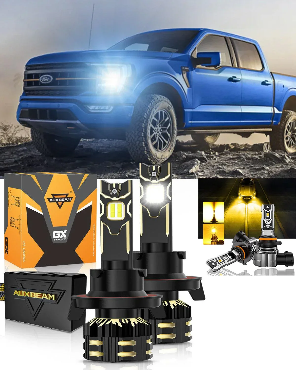 For 2004-2012 Ford F-150 H13 LED Headlight Bulbs - Image 25