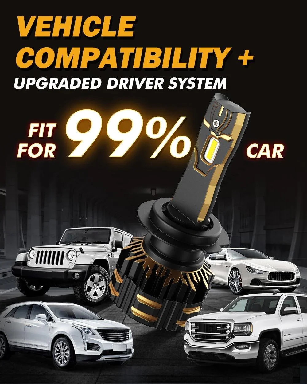 For 2006 BMW E60 M5 H7 LED Headlight Bulbs - Image 8