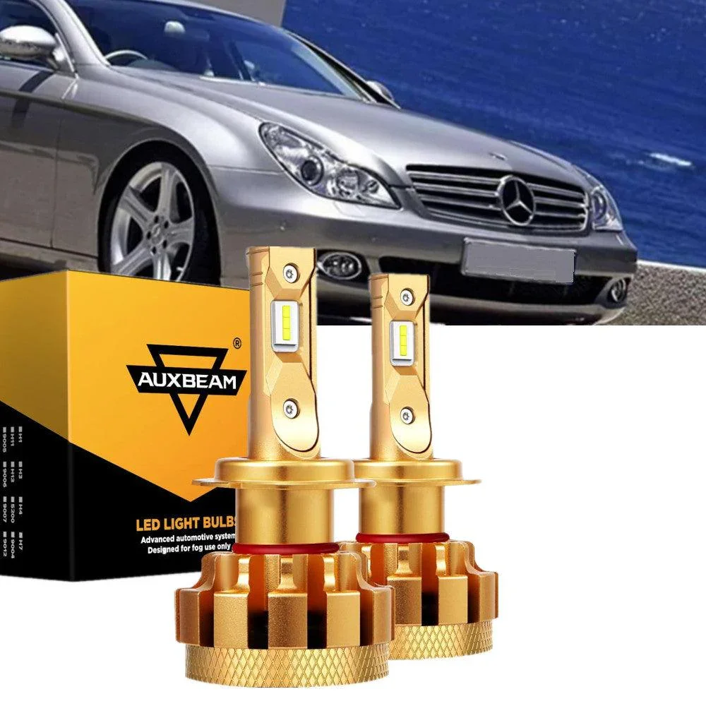 For 2006 Mercedes-Benz CLS500 with Halogen Headlamps F-16 Plus Series Built-in Canbus LED Light Bulbs High Low Beam Bundle - Image 9