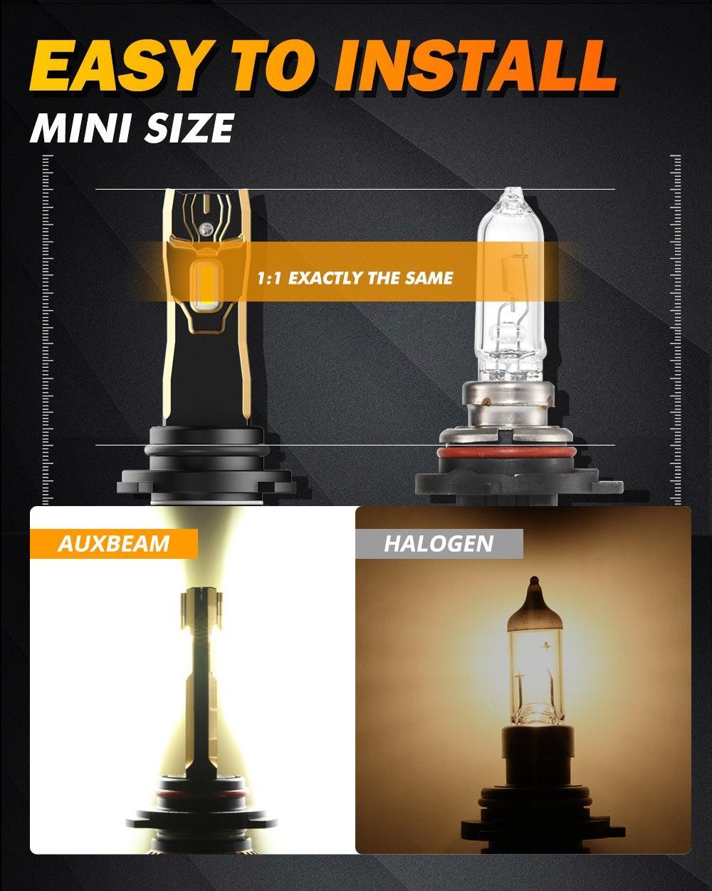 For 2007-2014 GMC Sierra 2500 HD 9005 H11 LED Headlight Bulbs Bundle - Image 5
