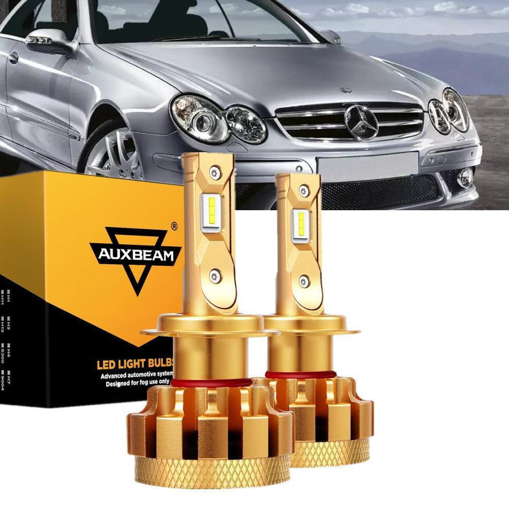 For 2007-2009 Mercedes-Benz CLK550 with Halogen Headlamps F-16 Plus Series Built-in Canbus LED Light Bulbs High Low Beam Bundle - Image 9