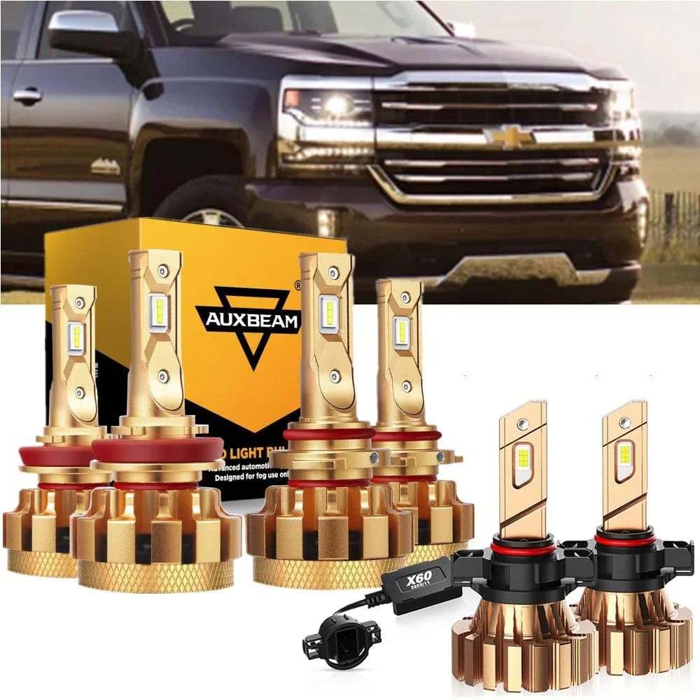 For 2007-2019 Chevrolet Silverado 2500 HD F-16 Plus Series Built-in Canbus Automotive Grade 14000LM LED Light Bulbs High Low Beam Bundle - Image 15