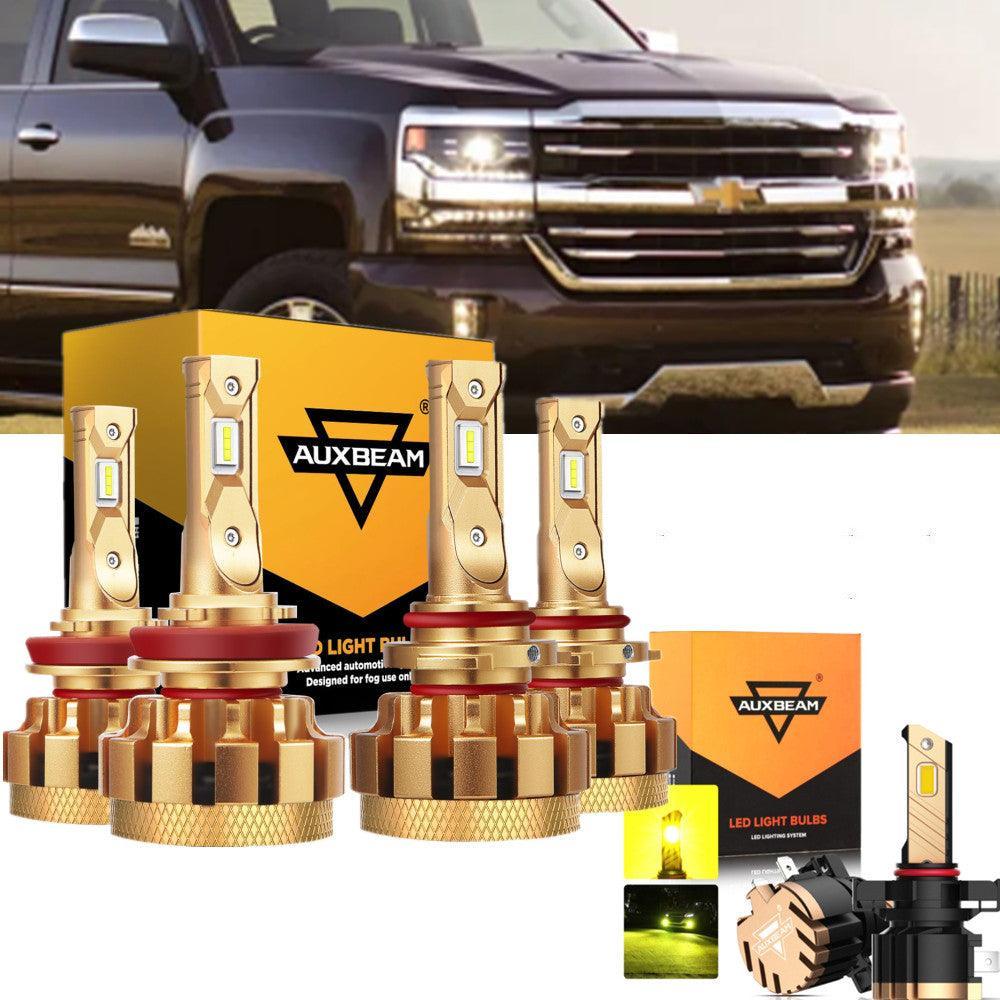 For 2007-2019 Chevrolet Silverado 2500 HD F-16 Plus Series Built-in Canbus Automotive Grade 14000LM LED Light Bulbs High Low Beam Bundle - Image 2