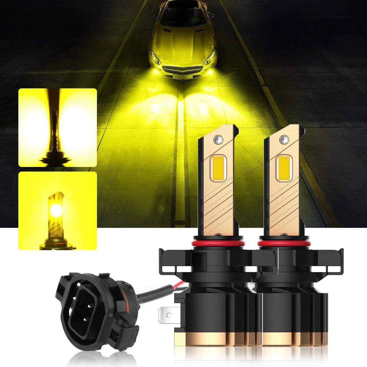 For 2007 GMC Sierra 1500 9005 H11 LED Headlight Bulbs Bundle - Image 15