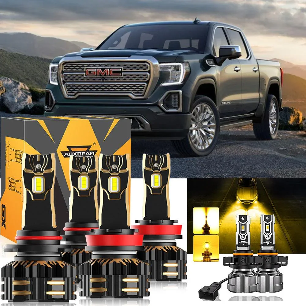 For 2007 GMC Sierra 1500 9005 H11 LED Headlight Bulbs Bundle - Image 24