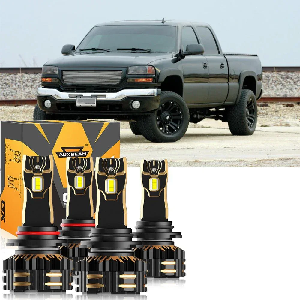 For 2007 GMC Sierra 2500 HD Classic 9005 9006 LED Headlight Bulbs - Image 12