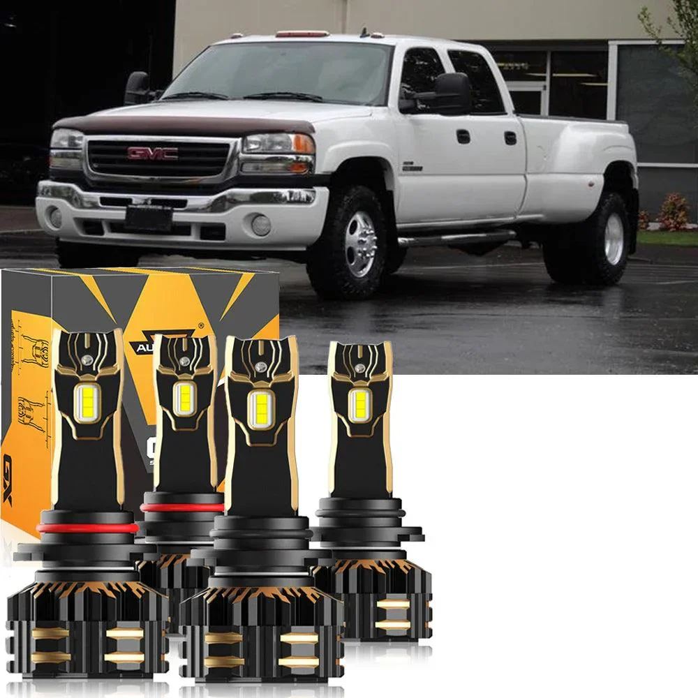 For 2007 GMC Sierra 3500 Classic 9005 9006 LED Headlight Bulbs Bundle - Image 12