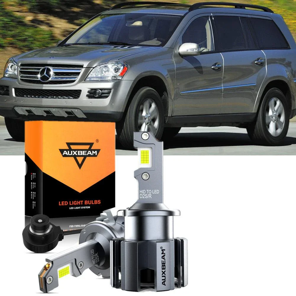 For 2007 Mercedes-Benz GL450 with HID headlamps LED Light Bulbs High Low Beam Bundle - Image 15