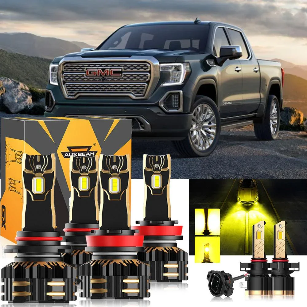 For 2008-2013 GMC Sierra 1500 9005 H11 LED Headlight Bulbs Bundle - Image 10