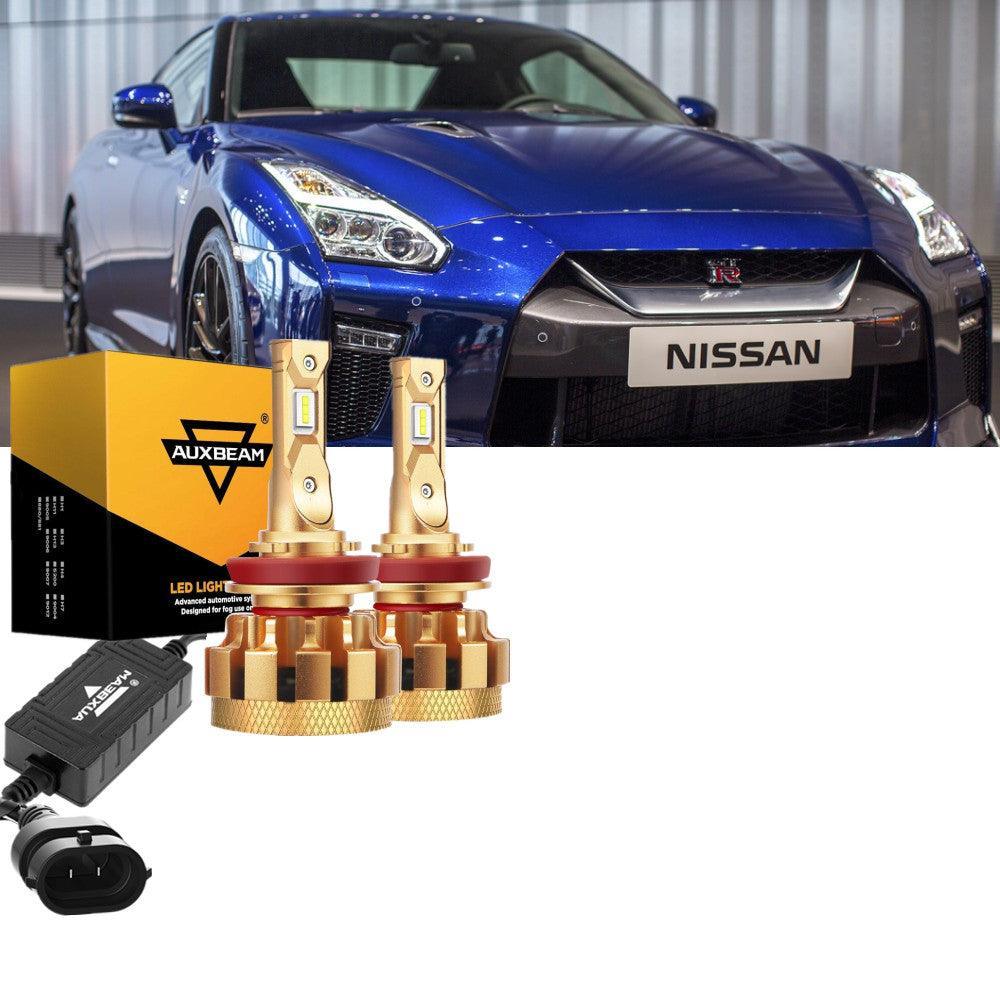 For 2009-2014 Nissan GT-R D2S H9/H11 F-16 Plus Series Automotive Grade 29000LM LED Light Bulbs High Low Beam Bundle - Image 11