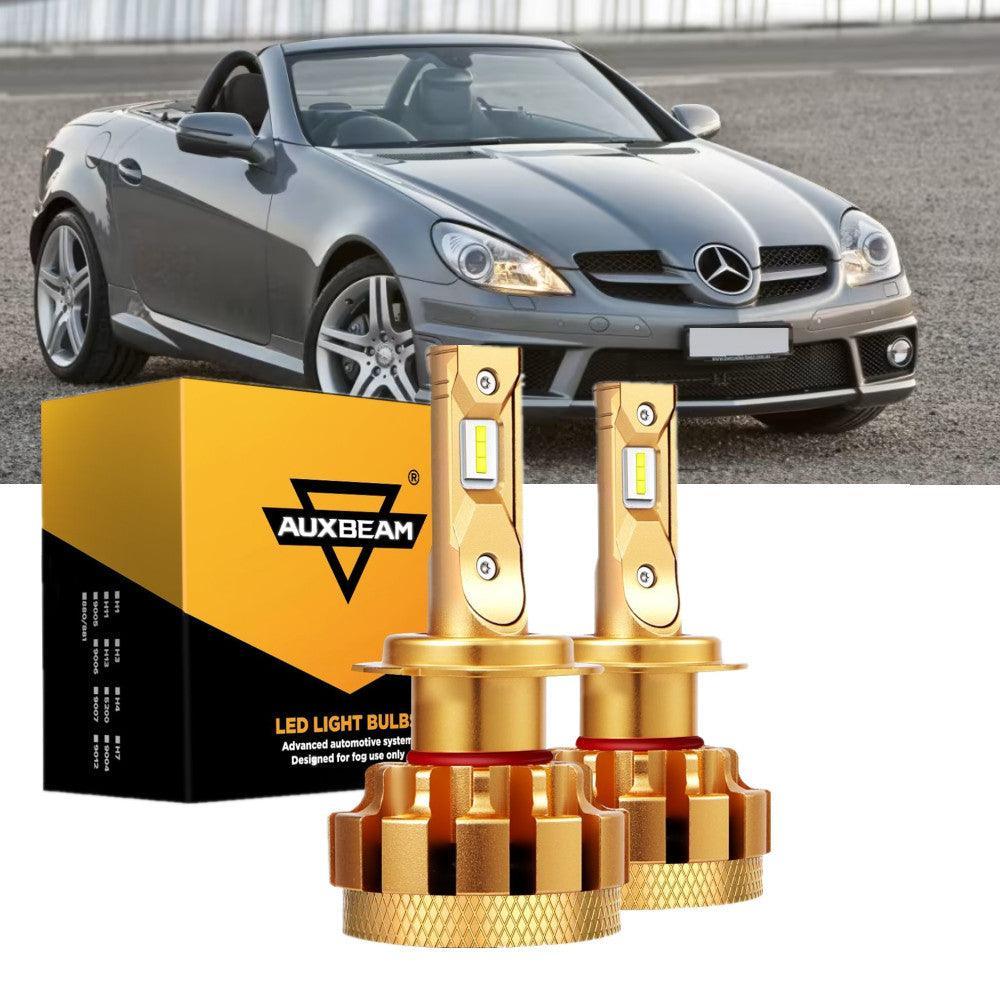 For 2009-2016 Mercedes-Benz SLK300 with Halogen Headlamps F-16 Plus Series Built-in Canbus LED Light Bulbs High Low Beam Bundle - Image 9
