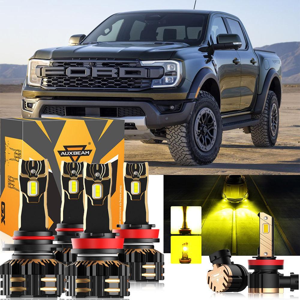 For 2019 Ford Ranger 9005 H11 LED Headlight Bulbs Bundle - Image 11