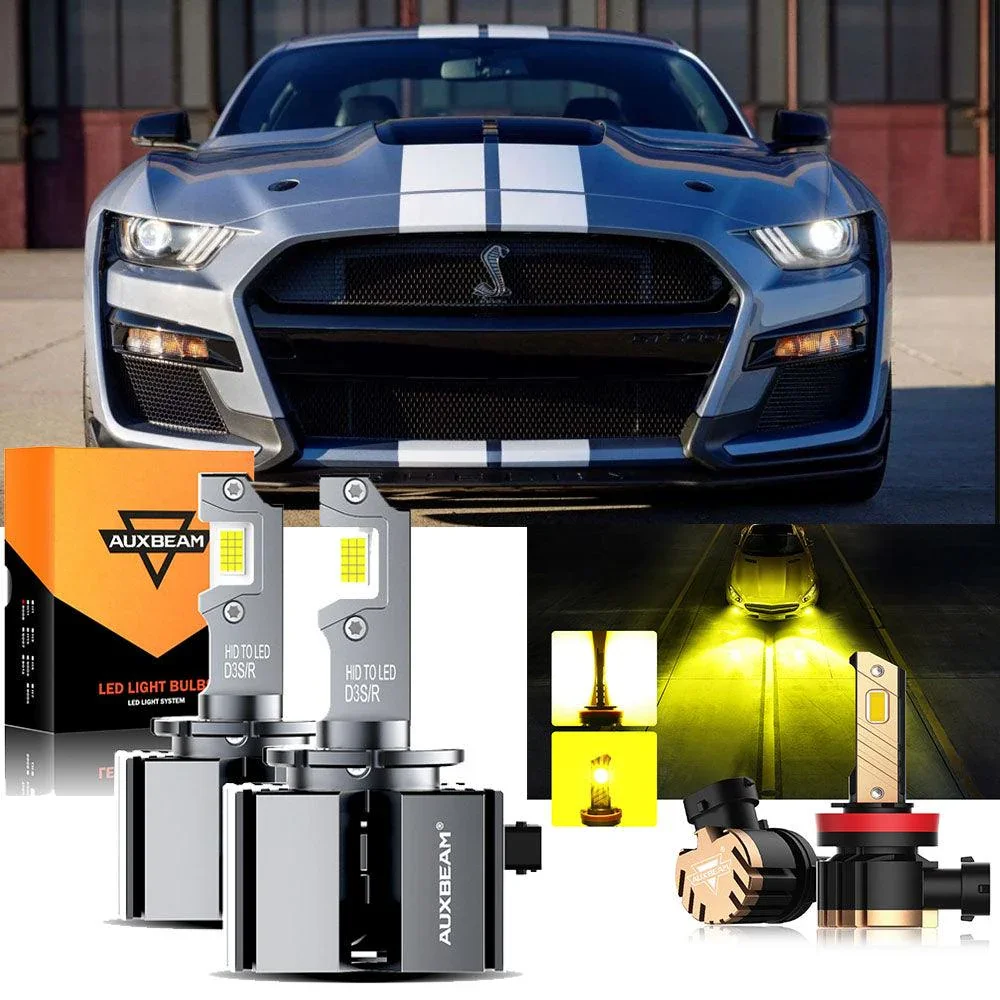 For 2013-2017 Ford Mustang D3S LED Headlight Bulbs - Image 7