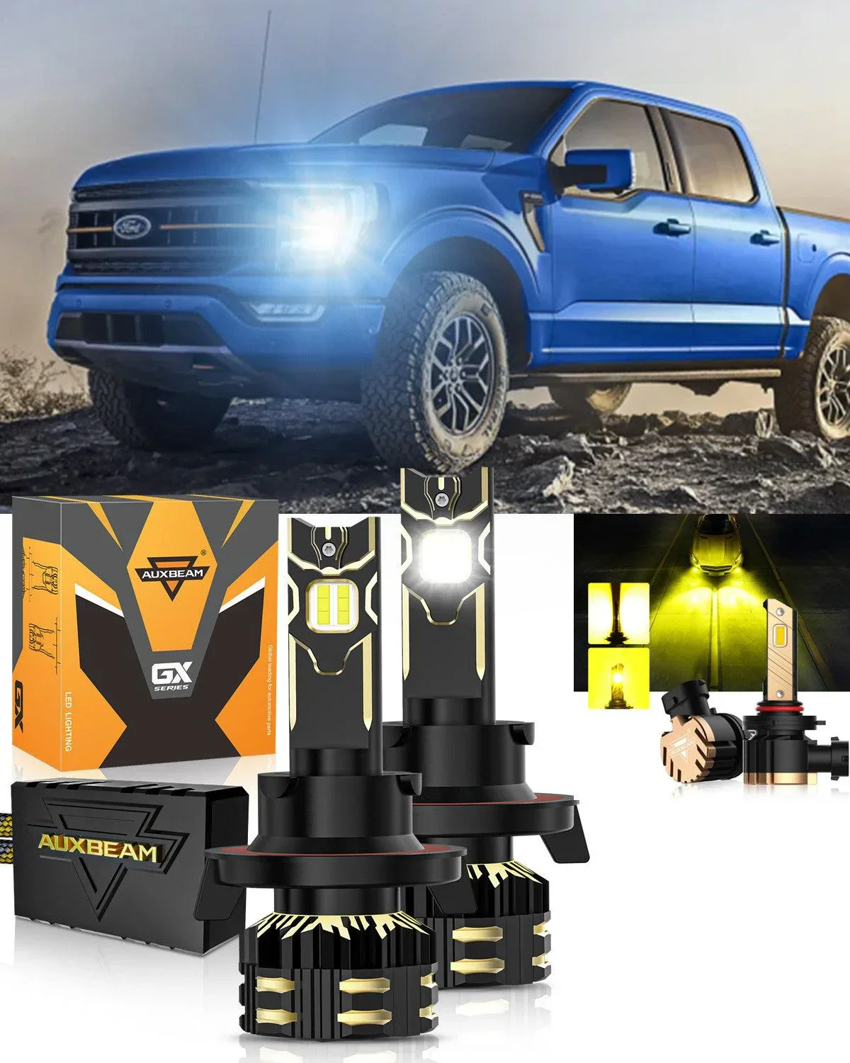 For 2013-2014 Ford F-150 H13 LED Headlight Bulbs - Image 12