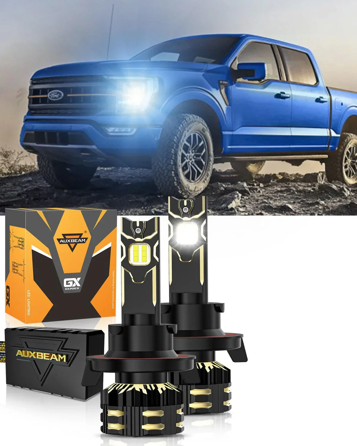 For 2013-2014 Ford F-150 H13 LED Headlight Bulbs - Image 13