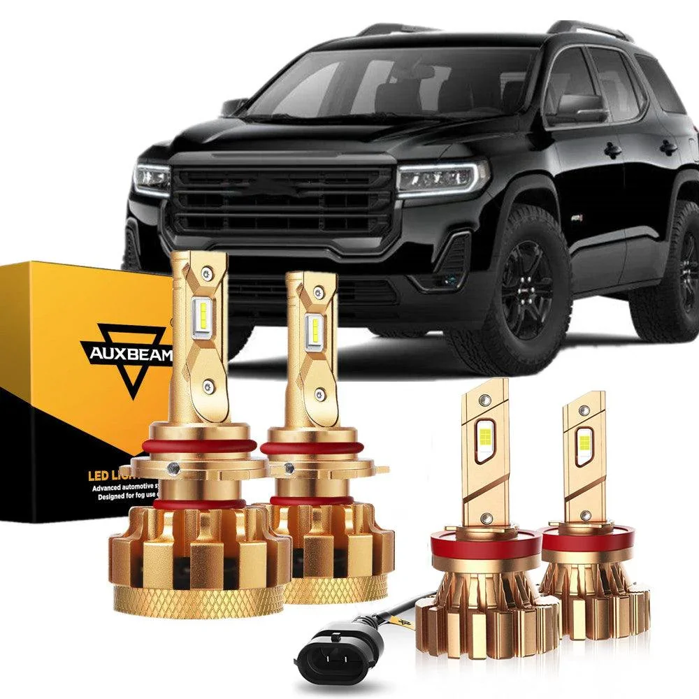 For 2013-2019 GMC Acadia(with halogen headlights) F-16 Plus Series Built-in Canbus Automotive Grade 14000LM LED Light Bulbs High Low Beam Bundle - Image 14