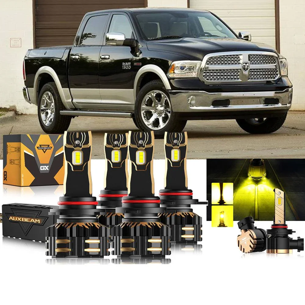 For 2014 Ram 1500 (with projector-type headlights) 9005 9012 LED Headlight Bulbs Bundle - Image 11