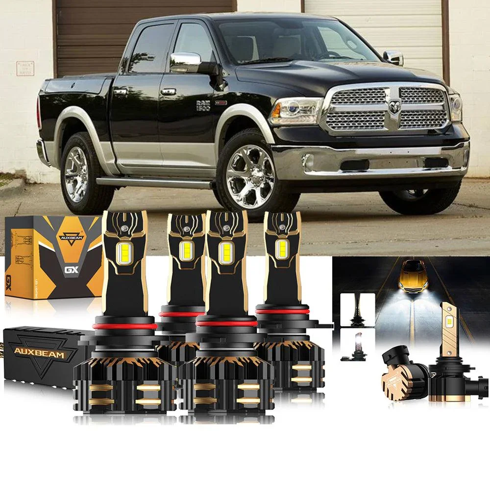 For 2014 Ram 1500 (with projector-type headlights) 9005 9012 LED Headlight Bulbs Bundle - Image 12