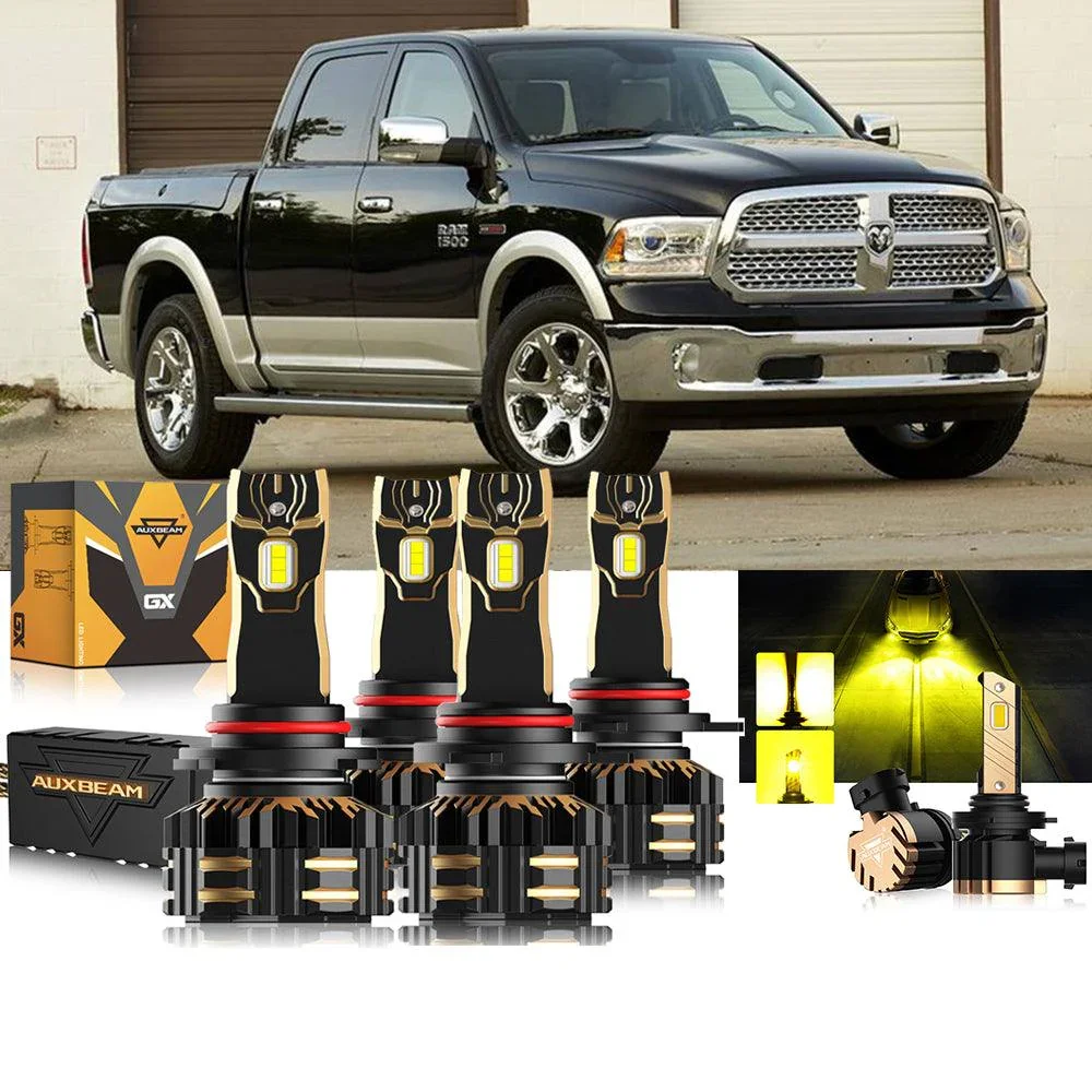 For 2014 Ram 1500 (with projector-type headlights) 9005 9012 LED Headlight Bulbs Bundle - Image 13