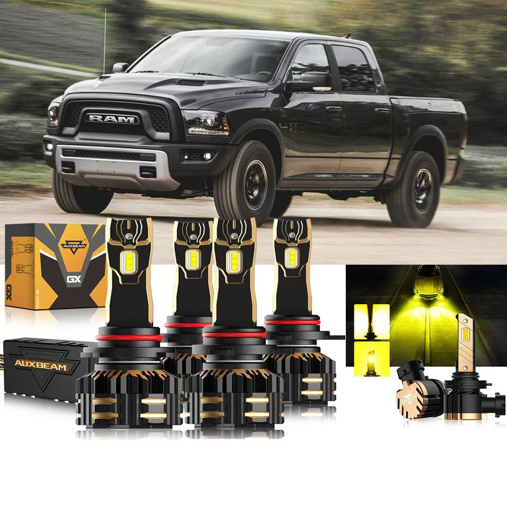 For 2015  Ram 1500 (with projector-type headlights) 9005 9012 LED Headlight Bulbs Bundle - Image 11