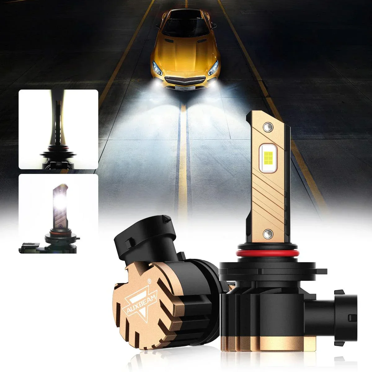 For 2018-2019 Ram 1500 (without projector-type headlights) 9005 H11 LED Headlight Bulbs Bundle - Image 2