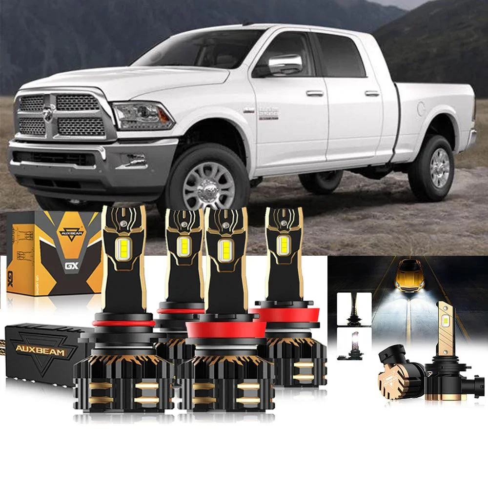 For 2018-2019 Ram 2500 (without projector-type headlights) 9005 h11 LED Headlights Bulbs Bundle - Image 12