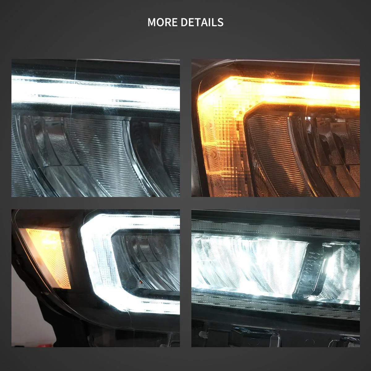 LED Headlight Assembly Reflection Bowl For 2019-2021 Ford Ranger [US Types] - Image 5