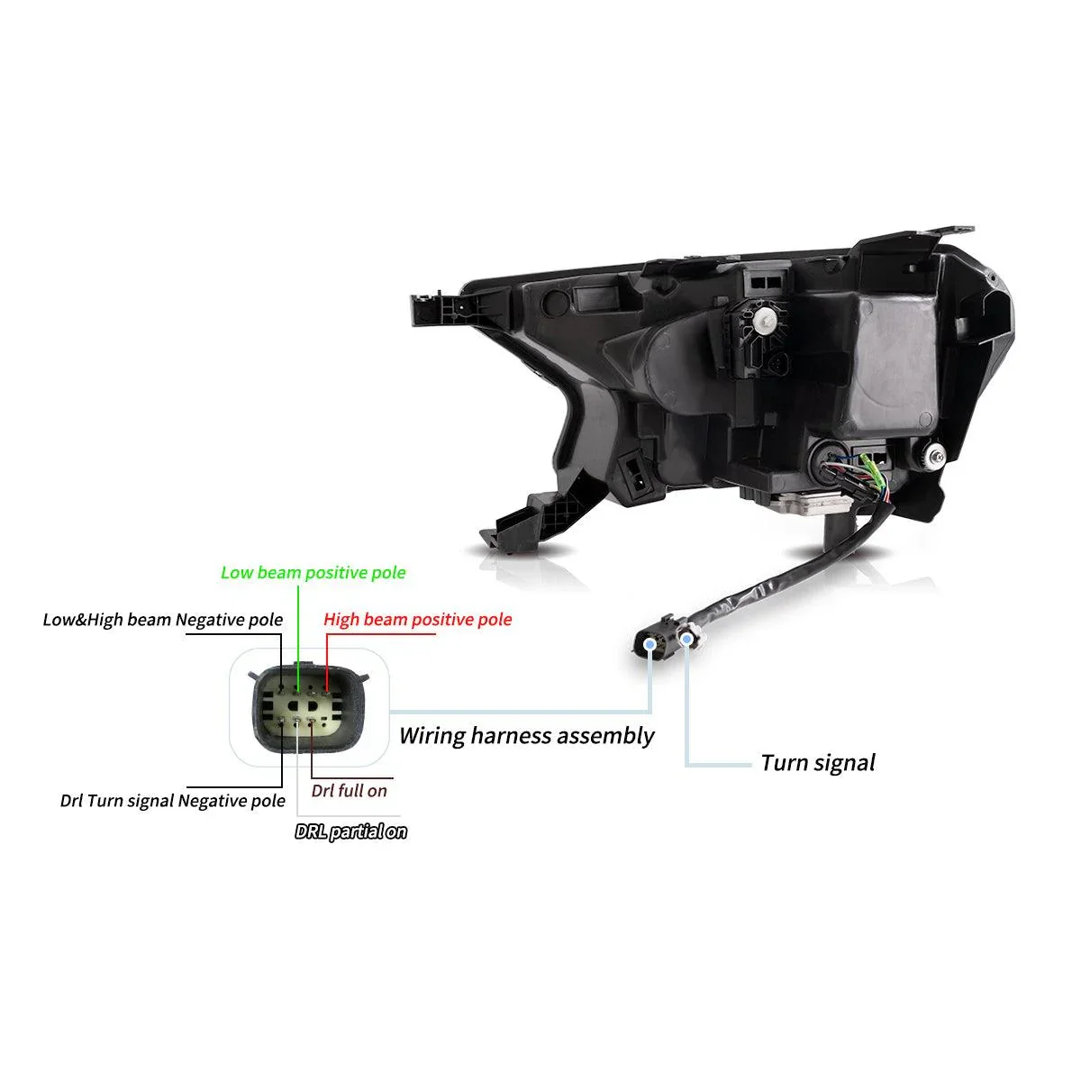 LED Headlight Assembly Reflection Bowl For 2019-2021 Ford Ranger [US Types] - Image 8