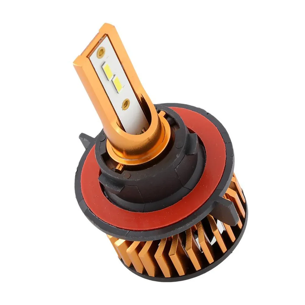 H13 LED Headlight Bulbs 52W 10000LM F2 Series Mini Size 6500K Cool White |  2 Bulbs - Image 6