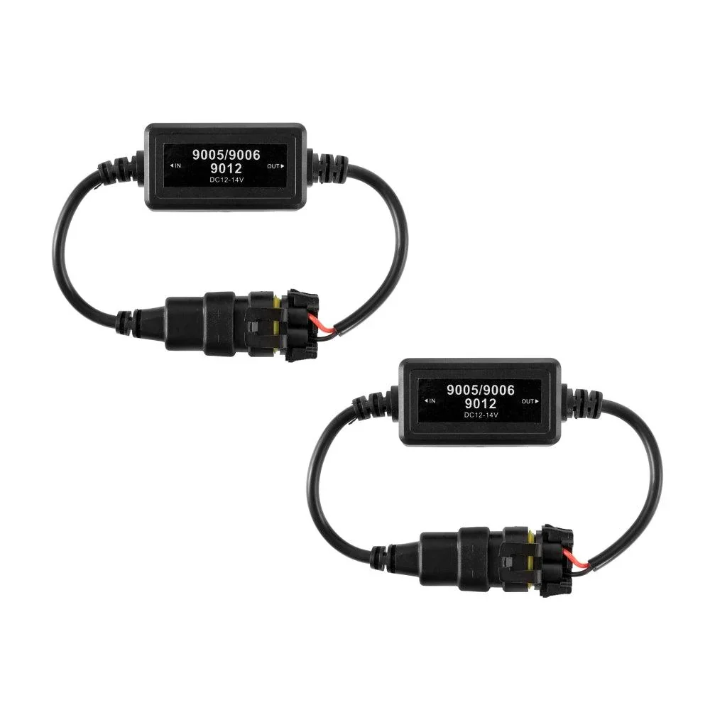 9005/HB3 C10-Model Enhanced LED Headlight Bulbs Canbus Decoder Anti-Flicker Hyper Flash No Warning Harness Resistor Conversion Kit 2pcs/set - Image 3