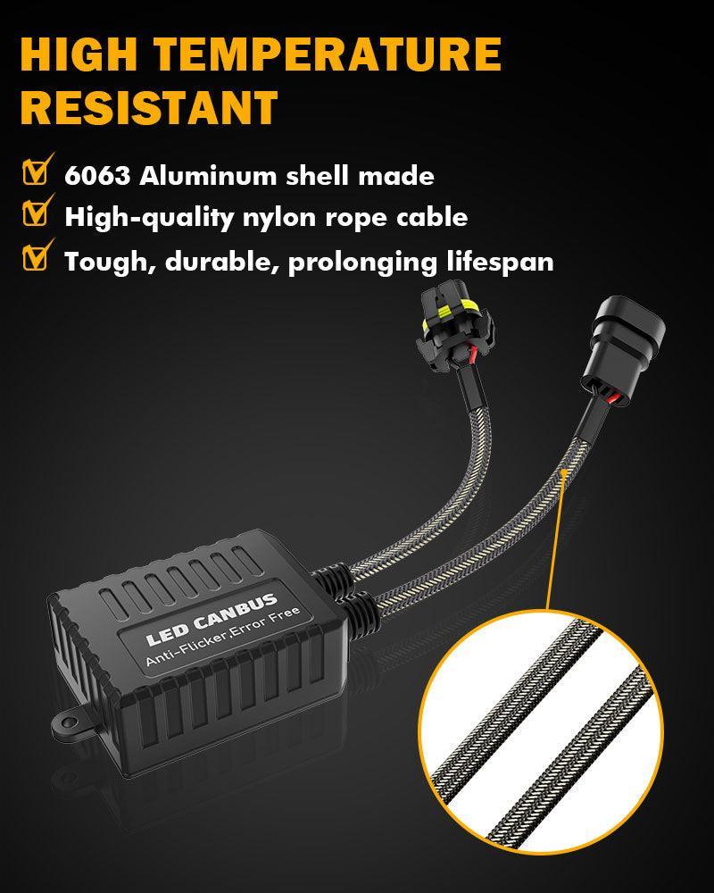 9012/HIR2 C20-Model Decoder-Pro Enhanced LED Headlight Bulbs Canbus Decoder Harness Resistor Conversion Kit 2pcs/Set - Image 8