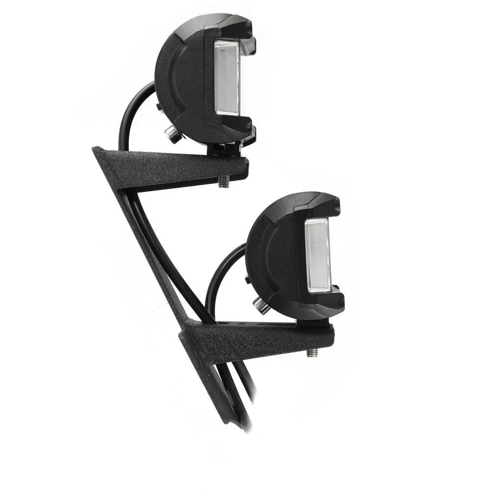 4pcs 3" SPOT PODS & Dual A-Pillar Light Lower Windshield Hinge Mounting Brackets For Jeep Wrangler JK 2DR/4DR 2007~2017 - Image 6