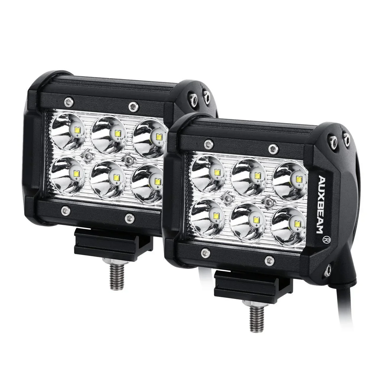 7" LED Halo Headlights + 4" Inch LED Fog Lights with DRL + 5D-PRO 52" Straight LED Light Bar + Windshield Mounting Brackets + 18W Spot Beam Pod Lights Set for for Jeep Wrangler JK - Image 12