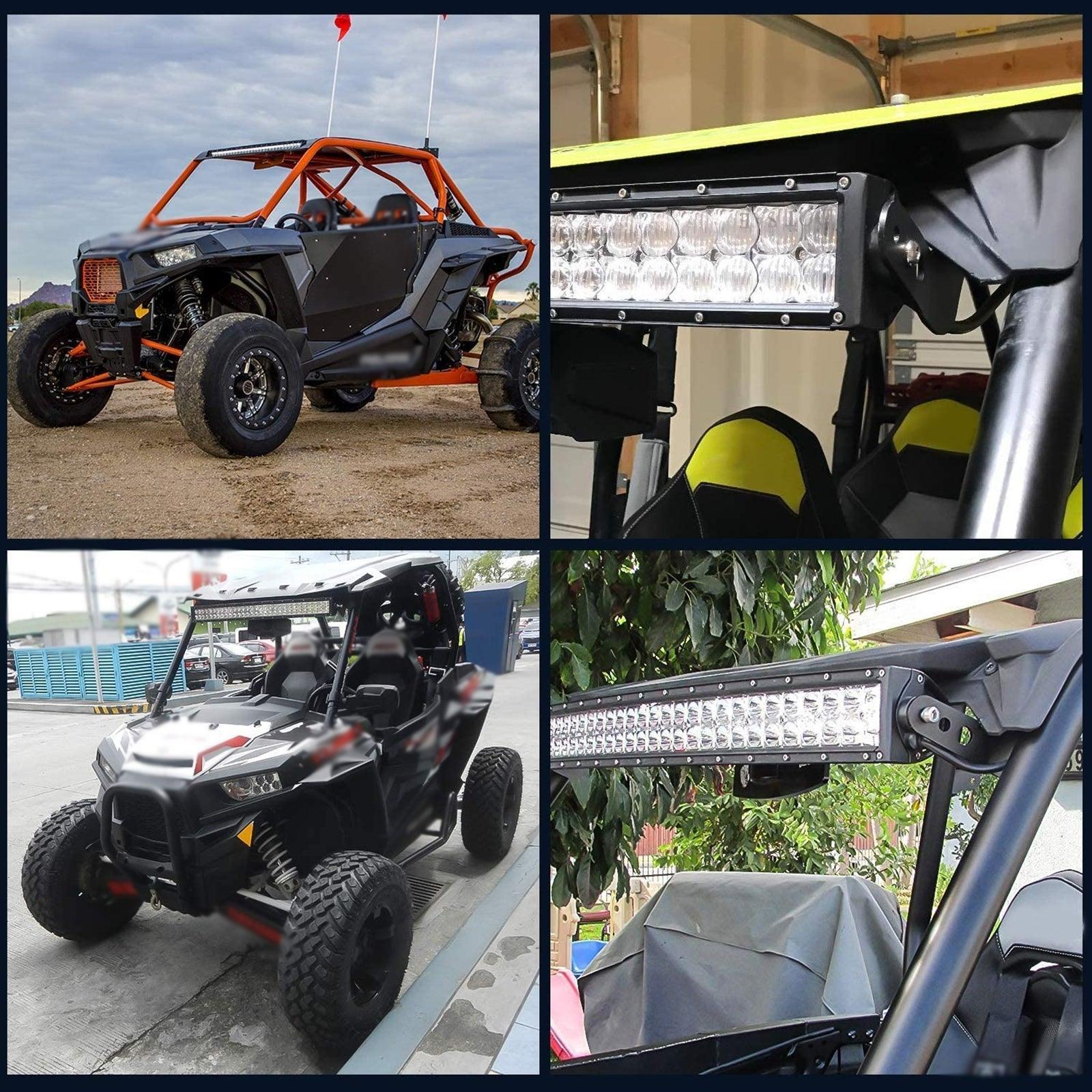 32 Inch 5D-PRO Series Dual Row LED Light Bars & Upper LED Light Bar Mounting Brackets Combo for 2013-2021 Polaris RZR XP1000 & 2015-2021 RZR 900 S900 S1000 EPS Models - Image 10