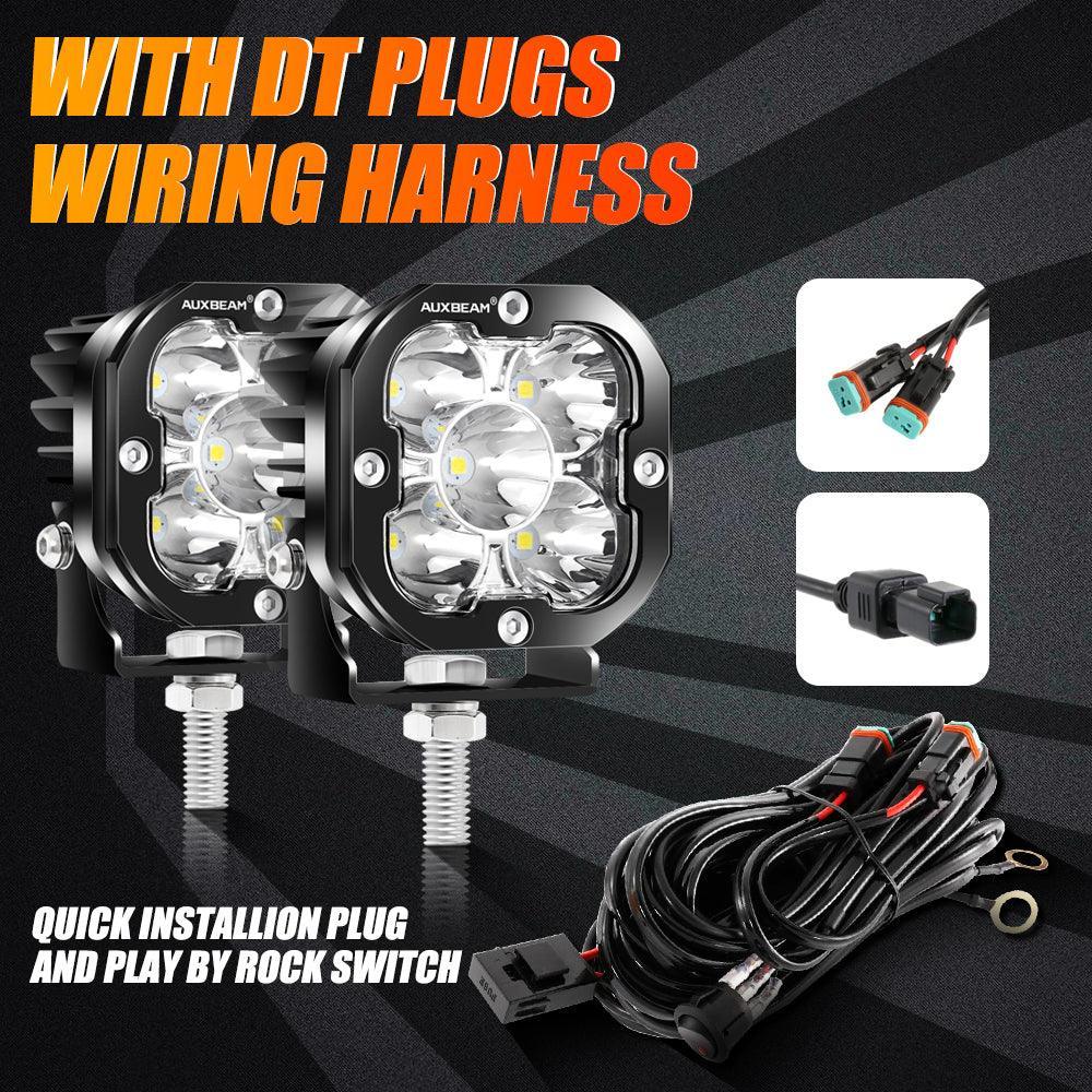 AR-800 RGB Switch Panel + 3 Inch LED Pods with White&Yellow Cover - Image 14