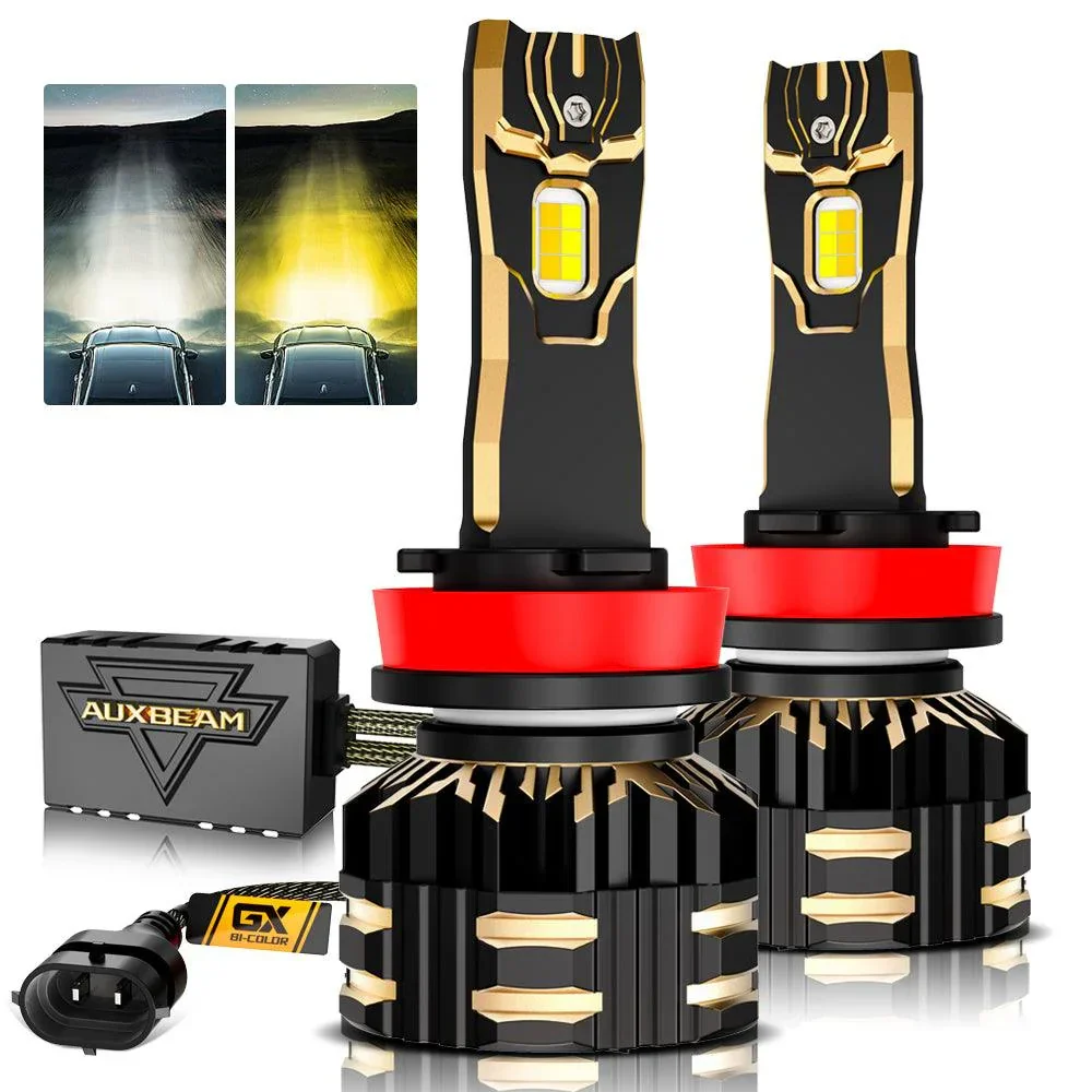 High Power & Brightness GX Bi-Color Series 25000LM 110W LED Headlight Bulbs Dual Color Switchback - Image 15
