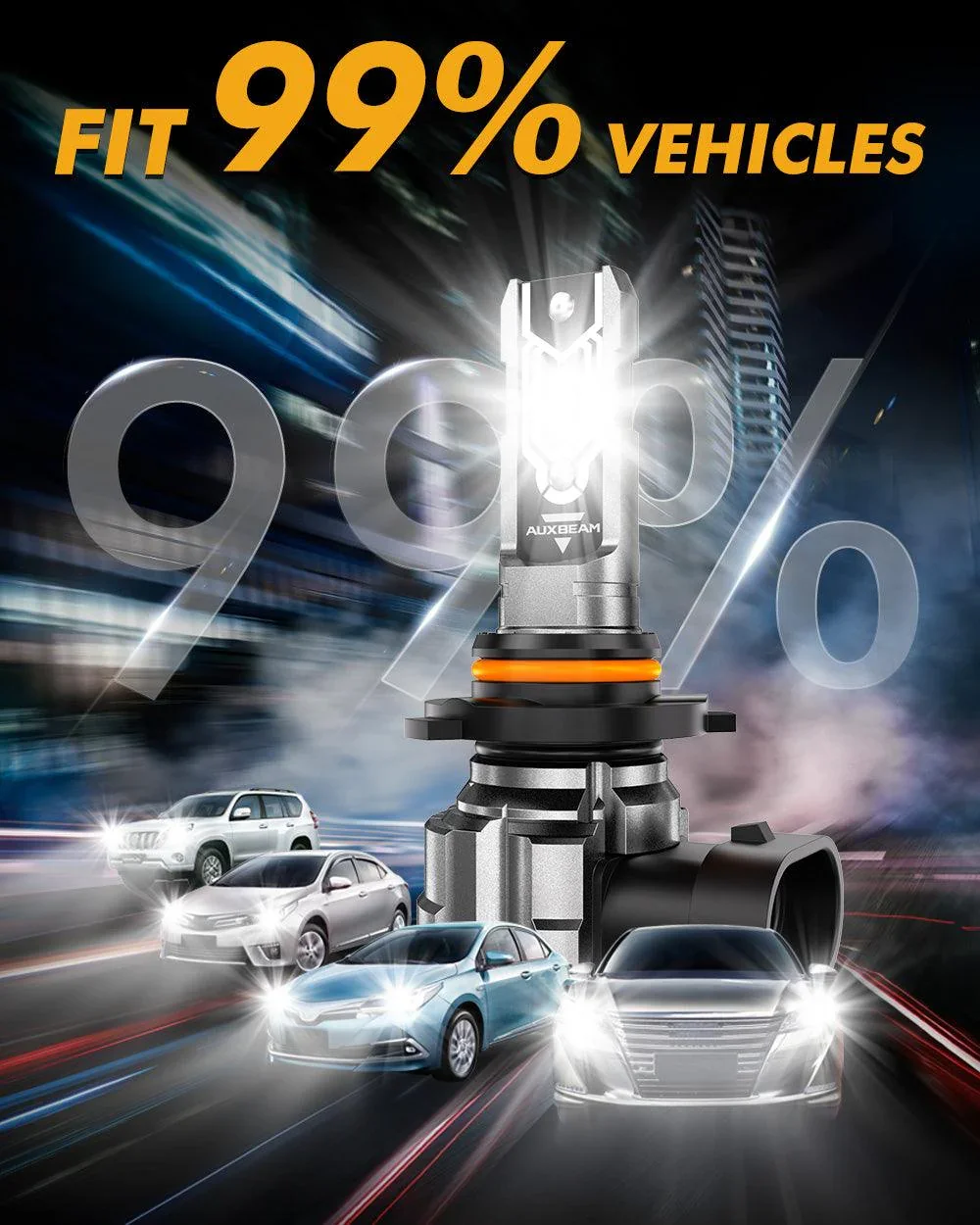 🆕H10 9145 9140 HB3 LED Fog Light/DRL Bulbs 50W 10000LM 6500K Cool White Q5 Series | 2 Bulbs - Image 6