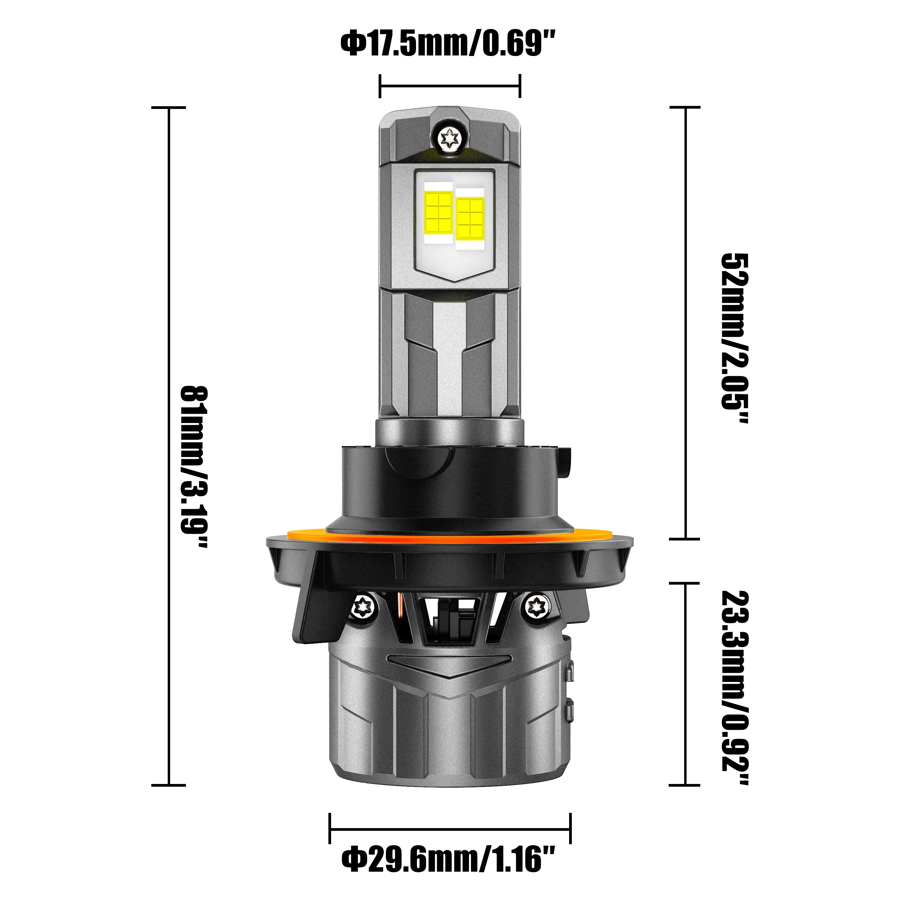 🆕H13/9008 LED Headlight Bulbs 100W 22000LM F18 Series 1:1 Mini Size 6500K Cool White | 2 Bulbs - Image 6