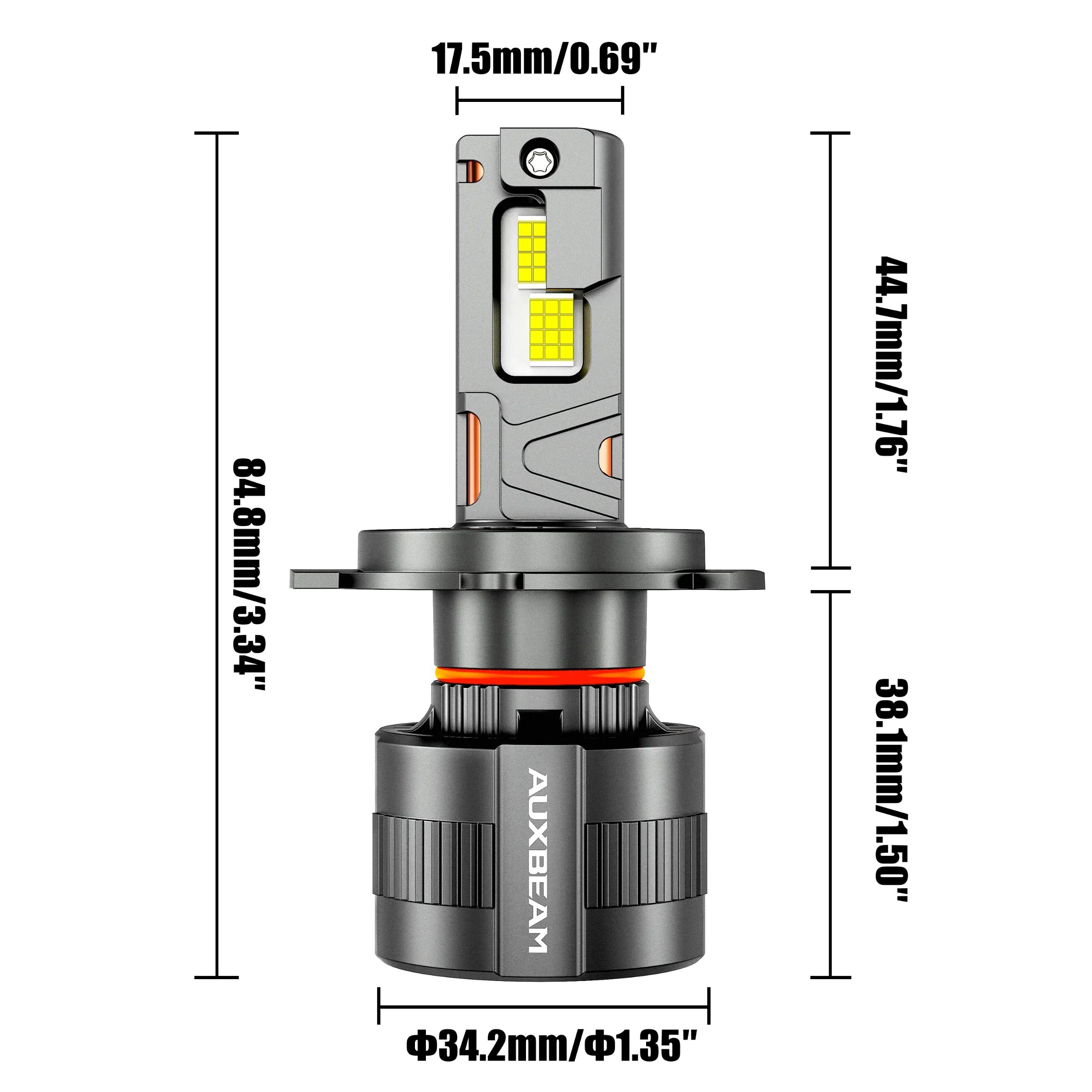 🆕H4/9003 LED Headlight Bulbs 130W 32000LM F35 Series Dual Compatibility 12V/24V 6500K Cool White | 2 Bulbs - Image 8