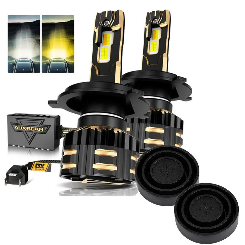 H4 LED Headlight Bulbs 110W 25000LM GX Bi-Color Series High Power & Brightness Dual Color Switchback | 2 Bulbs - Image 9